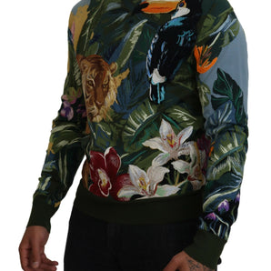 Dolce &amp; Gabbana Jersey De Seda Y Lana Con Bordado Jungle