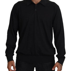 Dolce &amp; Gabbana Elegant Black Cashmere Pullover Sweater