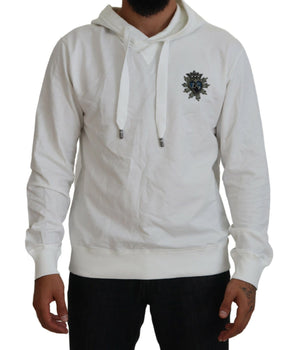 Dolce &amp; Gabbana Elegante sudadera con capucha con logo blanco