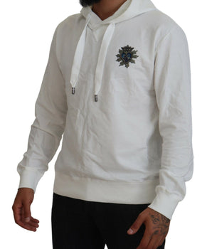 Dolce &amp; Gabbana Elegante sudadera con capucha con logo blanco