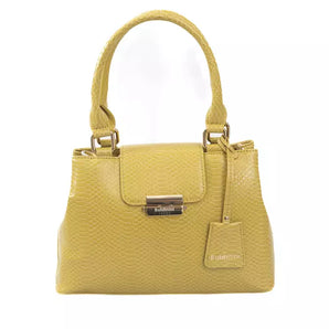 Baldinini Trend elegante bolso de hombro amarillo con doble compartimento