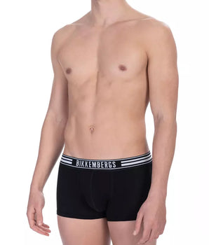 Bikkembergs Black Cotton Men's Trunk Pack