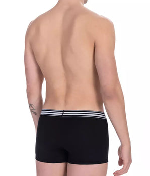 Bikkembergs Black Cotton Men's Trunk Pack
