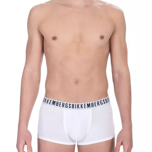 Pack de dos baúles Bikkembergs Sleek blanco para hombre