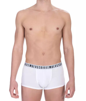 Bikkembergs White Cotton Men's Trunk
