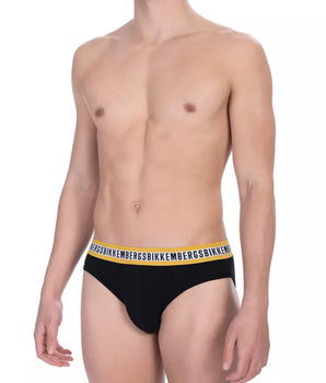 Bikkembergs Black Cotton Men Brief