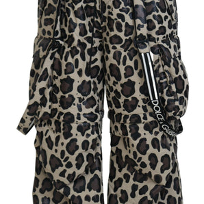 Dolce &amp; Gabbana Pantalones para la nieve con estampado de leopardo multicolor