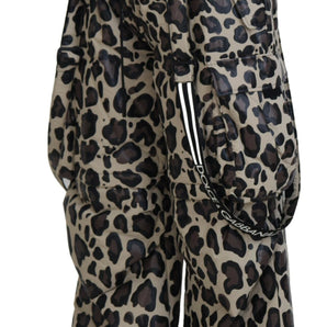 Dolce &amp; Gabbana Multicolor Leopard Print Snow Pants