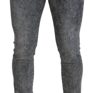 Dolce & Gabbana Elegant Grey Skinny Jeans