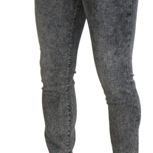 Dolce &amp; Gabbana Elegant Gray Skinny Jeans