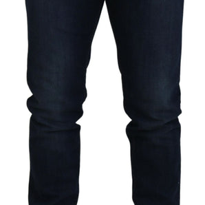 Dolce &amp; Gabbana Sleek Skinny Jeans in Dark Blue