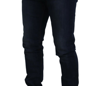 Dolce &amp; Gabbana Sleek Skinny Jeans in Dark Blue