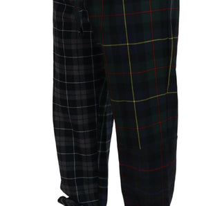 Dolce &amp; Gabbana Checkered Wool Blend Jogger Pants