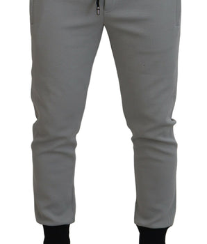 Dolce & Gabbana Gray Polyester Sweatpants Jogger Pants