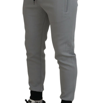 Dolce & Gabbana Gray Polyester Sweatpants Jogger Pants