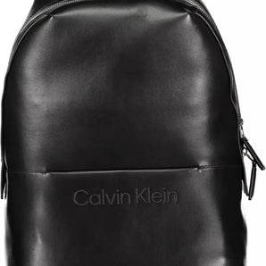 Calvin Klein Black Polyester Men Backpack