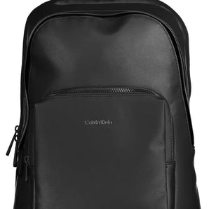 Calvin Klein Black Polyester Men Backpack