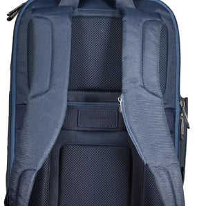 Piquadro Blue Recycled Polyester Men Backpack