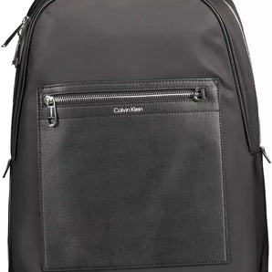 Calvin Klein Black Polyester Men Backpack