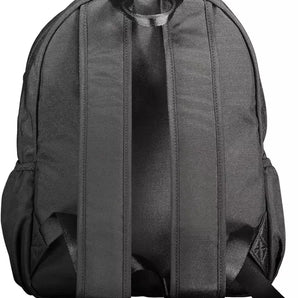 Tommy Hilfiger Black Polyester Men Backpack