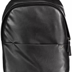 Calvin Klein Black Polyester Men Backpack