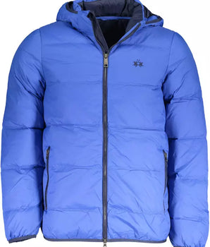 La Martina Elite Blue Jacket with Detachable Hood