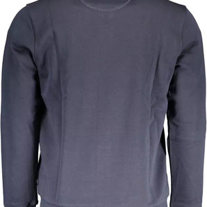 La Martina Blue Cotton Men Sweater