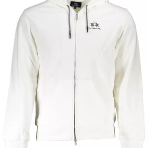 La Martina White Cotton Men Sweater