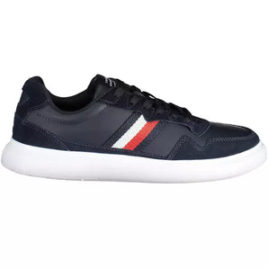 Tommy Hilfiger Blue Leather Men Sneaker