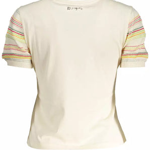 Desigual White Cotton Women Top