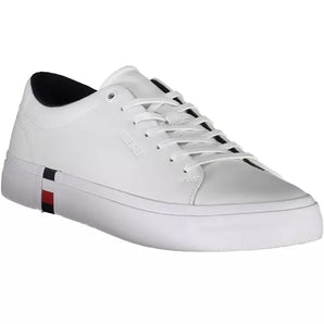 Tommy Hilfiger White Leather Men Sneaker