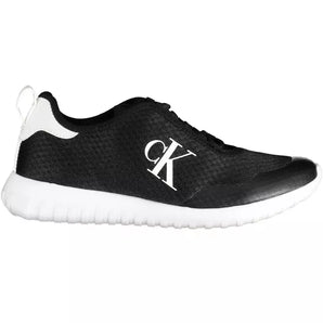 Calvin Klein Black Polyester Men Sneaker