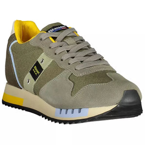 Blauer Green Leather Men Sneaker