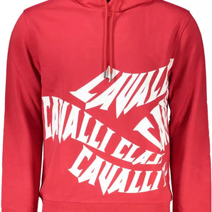 Cavalli Class Red Cotton Men Sweater