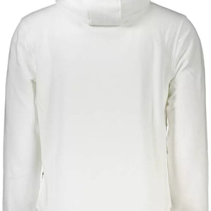 Cavalli Class elegante sudadera con capucha blanca