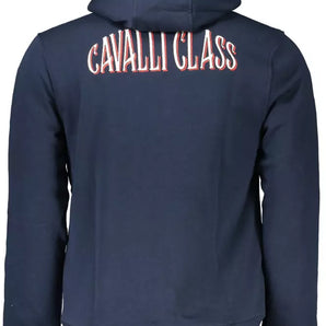 Cavalli Class Blue Cotton Men Sweater