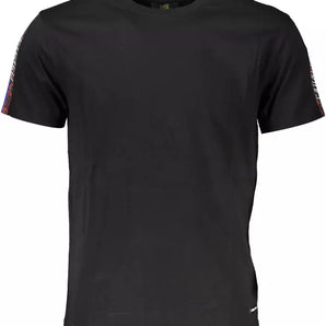 Cavalli Class Black Cotton Men T-Shirt