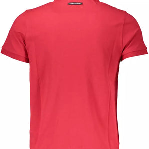 Cavalli Class Red Cotton Men Polo Shirt