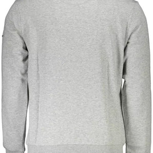 La Martina Gray Cotton Men Sweater