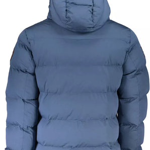 Napapijri Blue Polyester Men Jacket