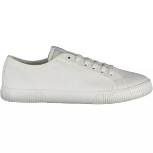 Calvin Klein White Cotton Men Sneaker