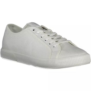 Calvin Klein White Cotton Men Sneaker