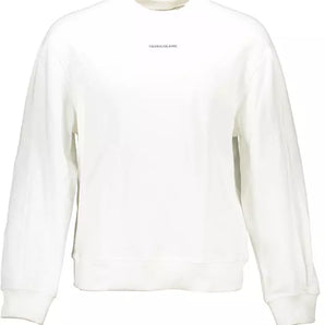 Calvin Klein White Cotton Men Sweater