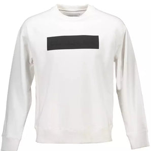 Calvin Klein White Cotton Men Sweater