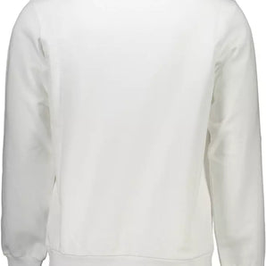 Diesel Crisp White Printed Cotton Sweatshirt