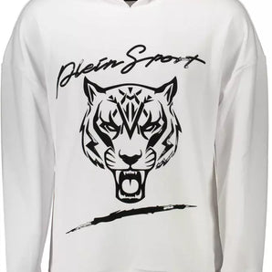 Plein Sport White Cotton Men Sweater