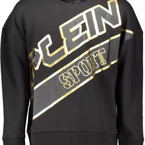 Plein Sport Sleek Hooded Sweatshirt with Signature Details