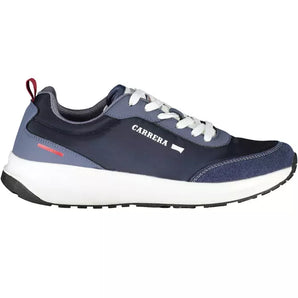 Carrera Sleek Blue Sneakers with Eco-Leather Accents