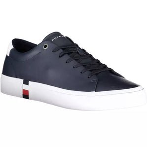 Tommy Hilfiger Blue Leather Men Sneaker