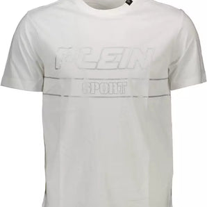 Plein Sport White Cotton Men T-Shirt